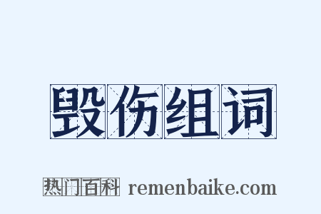 毁伤组词是什么意思的图片